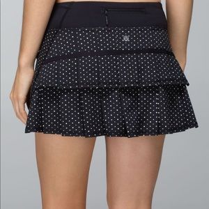 RARE Lululemon Polka Dot Pace Setter Skirt